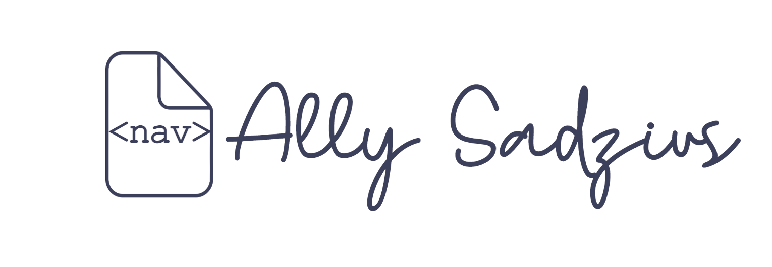 Ally Sadzius Logo